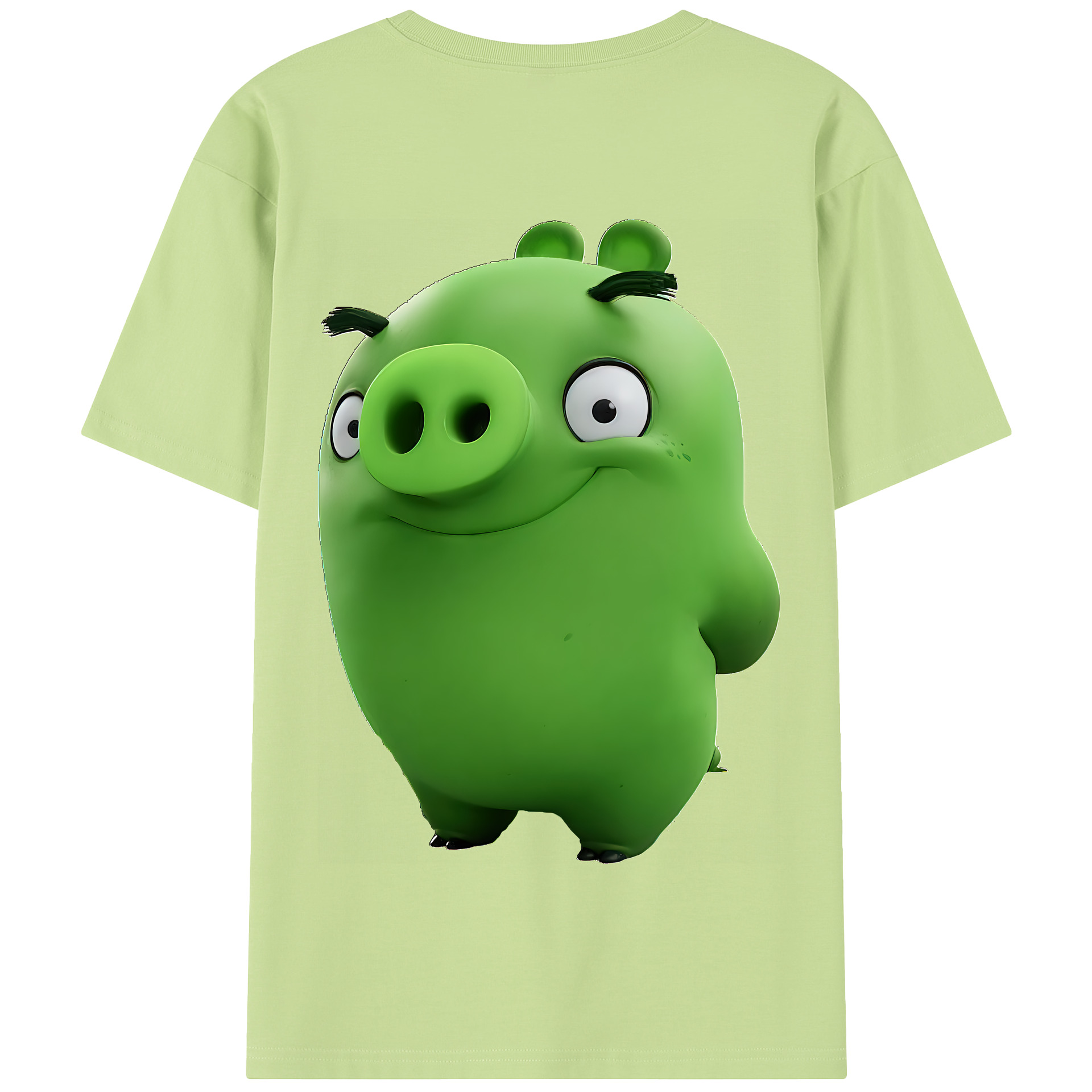 （画像用） Angry Birds アングリーバード 綿100％半袖Tシャツ（背面プリント）